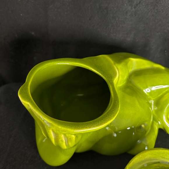 California Pottery, vintage ceramic frog cookie jar. - Picture 6 of 7